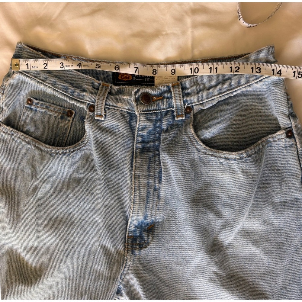Route 66 Vintage Relaxed Fit Light Wash High Rise Straight Leg Jeans 31x34 - Picture 5 of 7